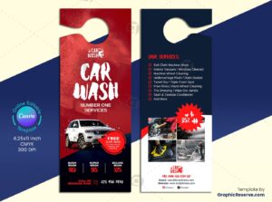 Car Wash Marketing Door Hanger Template - Easy-to-Edit Canva Design