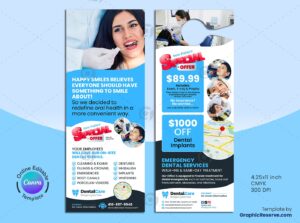 Dental Service Door Hanger Canva Template