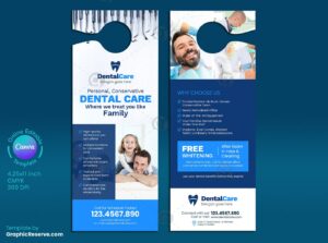 Dental Trusted Service Door Hanger (Canva Template)