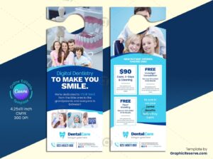 Digital Dentistry Door Hanger (Canva Template)