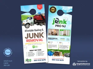 Door Hanger Template for Junk Haulers