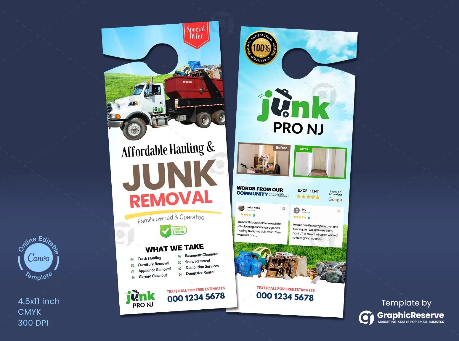 Door Hanger Template for Junk Haulers