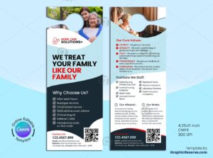 Elder Care Door Hanger Canva Template