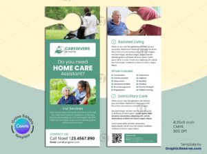 Home Care Assistant Canva Door Hanger Design
