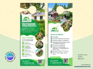 Landscaping Canva Door Hanger Template