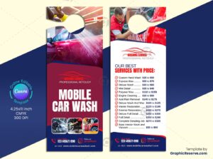 Mobile Car Wash Door Hanger (Canva Template)