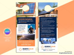 Solar Energy Door Hanger (Canva Template)