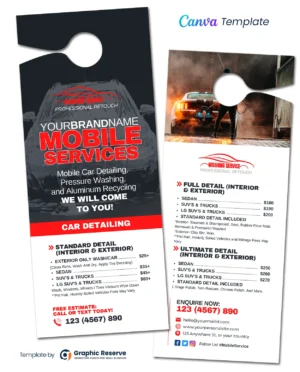 |Mobile Car Wash Door Hanger 1