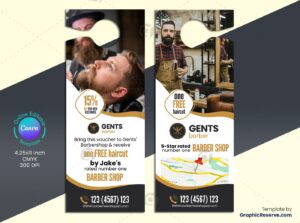 BarberShop Door Hanger