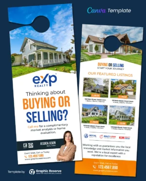 |Buying or Selling Real Estate Door Hanger Design