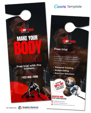 |Gym Door Hanger 3v