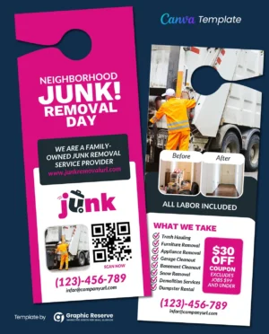 |Junk Removal Door Hanger 4v 1|Junk Removal Door Hanger 1v 1|Junk Removal Door Hanger 2v 1|Junk Removal Door Hanger 3v 1