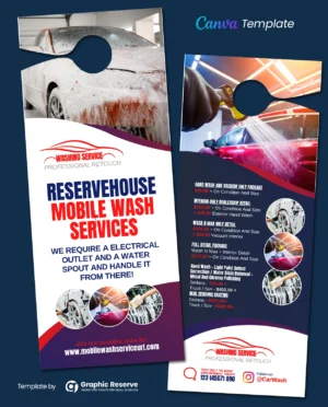 |Car Wash Service Door Hanger