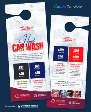 |Car Wash Door Hanger