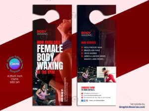 Female Fitness Door Hanger