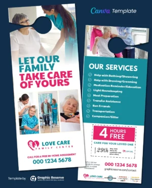 |Home Care Door Hanger Template