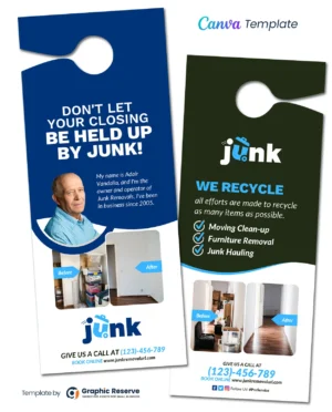 |Junk Removal Door Hanger|