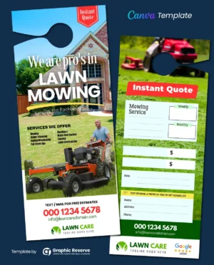 |Lawn Care Instant Quote Door Hanger