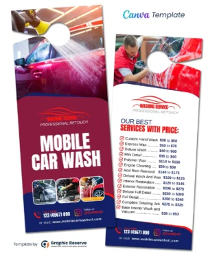 |Mobile Car Wash Door Hanger
