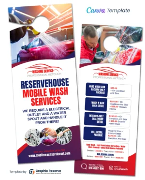 |Mobile Wash Service Door Hanger