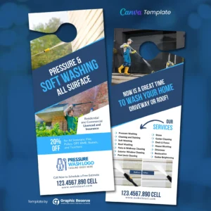 |46939 Pressure Washing Door Hanger Design|