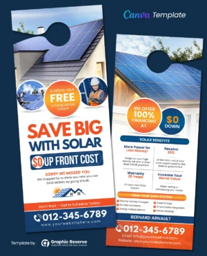 |Solar Door Hanger template by stockhero v2 1|Solar Door Hanger template by stockhero v3 1|Solar Door Hanger template by stockhero v1 1
