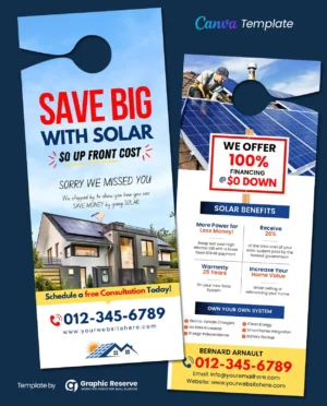 |Soor Door Hanger Design Template Canva